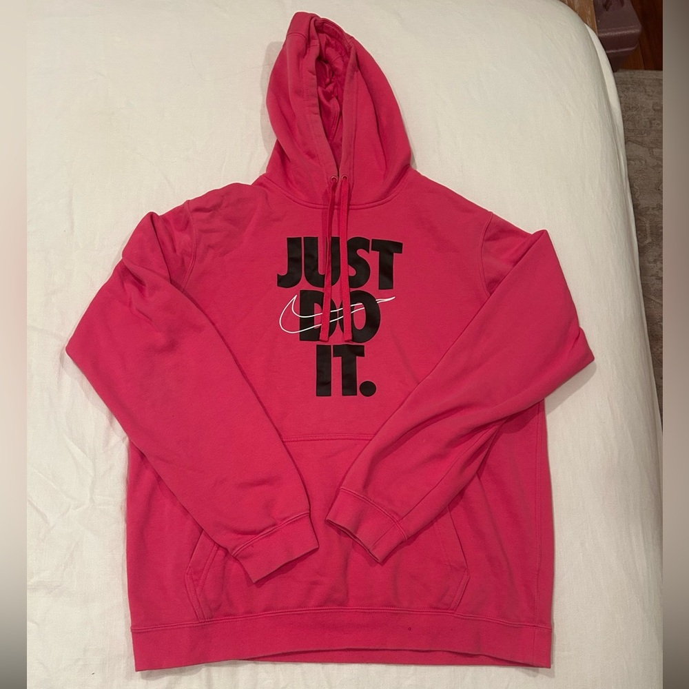 Nike Pink Hoodie with Logo